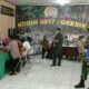 Suasana vaksinasi massal Kodim 0817 Gresik yang di ikuti ratusan warga, Senin (28/6/2021).